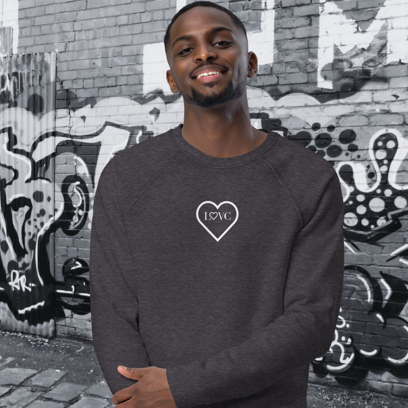 SUDADERA ORGÁNICA HOMBRE LOGO CLASSIC