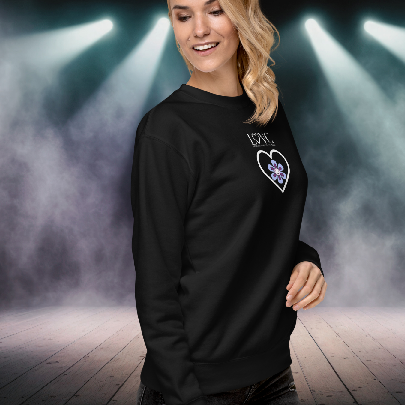 SUDADERA GRUESA MUJER FLOWER