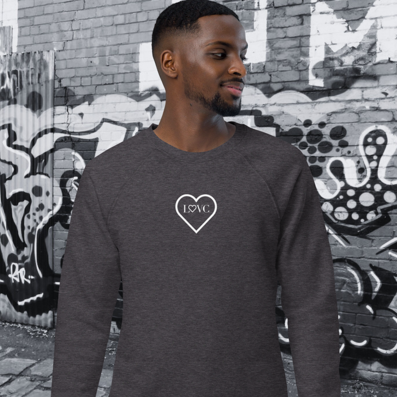 SUDADERA ORGÁNICA HOMBRE LOGO CLASSIC