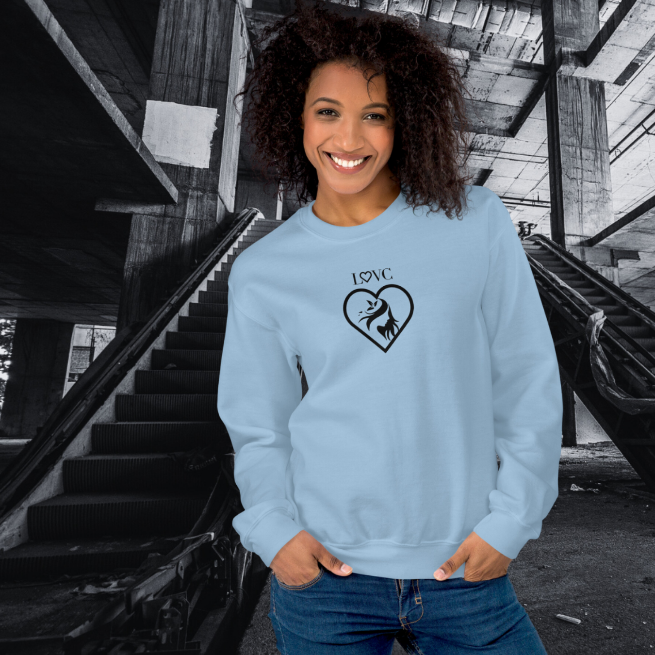 SUDADERA GRUESA MUJER SILUETA