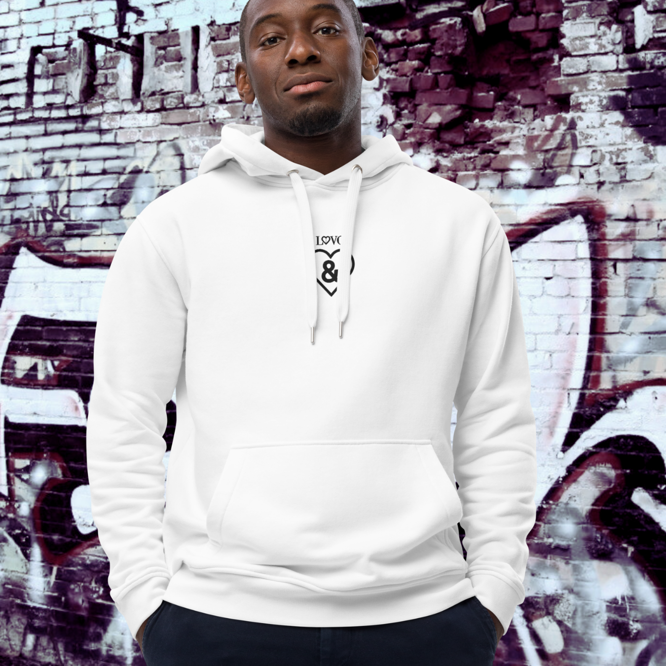 HOODIE PREMIUM CON CAPUCHA ECO HOMBRE SYMBOL BORDADO