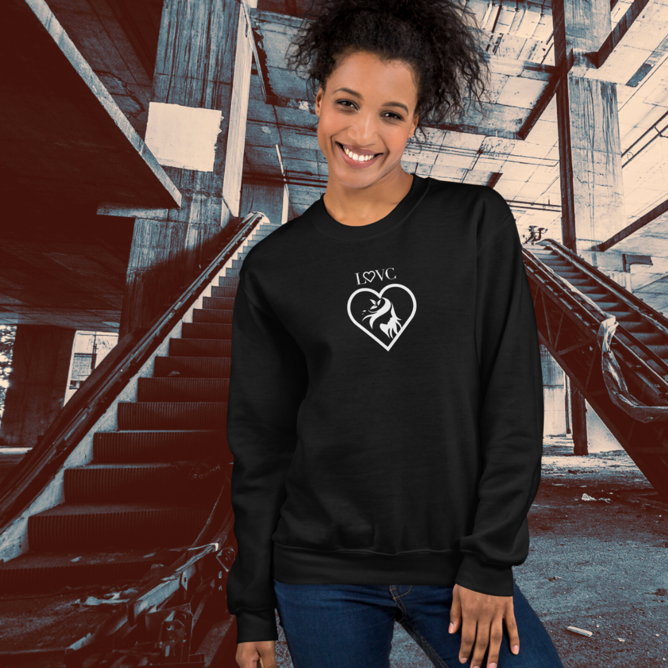 SUDADERA GRUESA MUJER SILUETA