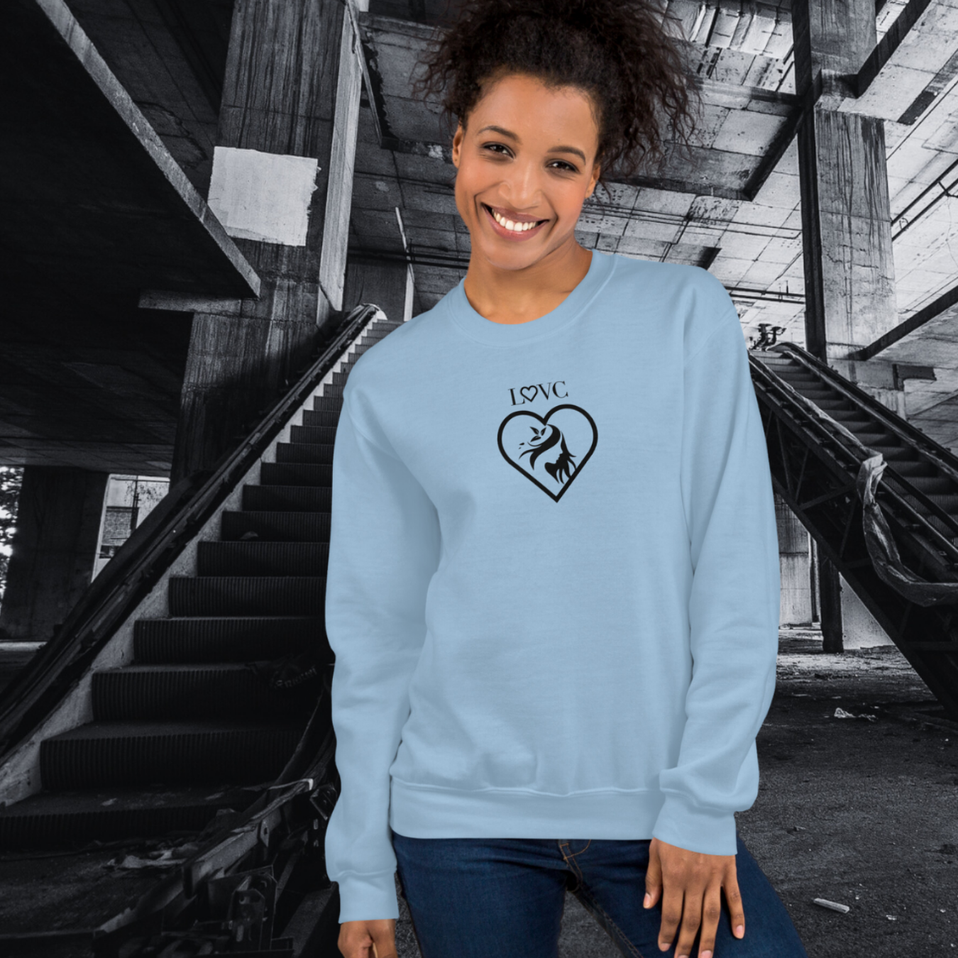 SUDADERA GRUESA MUJER SILUETA