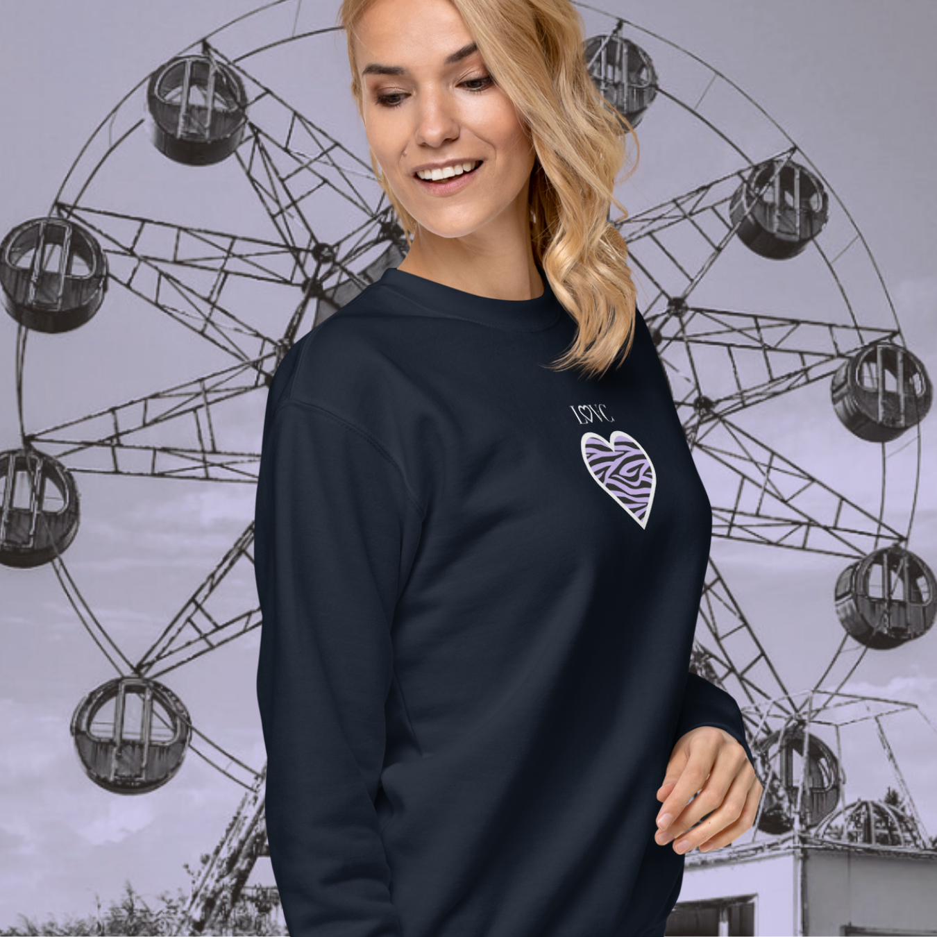 SUDADERA GRUESA MUJER ANIMAL PRINT