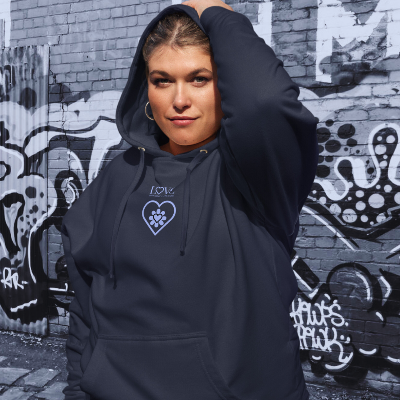 HOODIE PREMIUM CON CAPUCHA MUJER CUORE