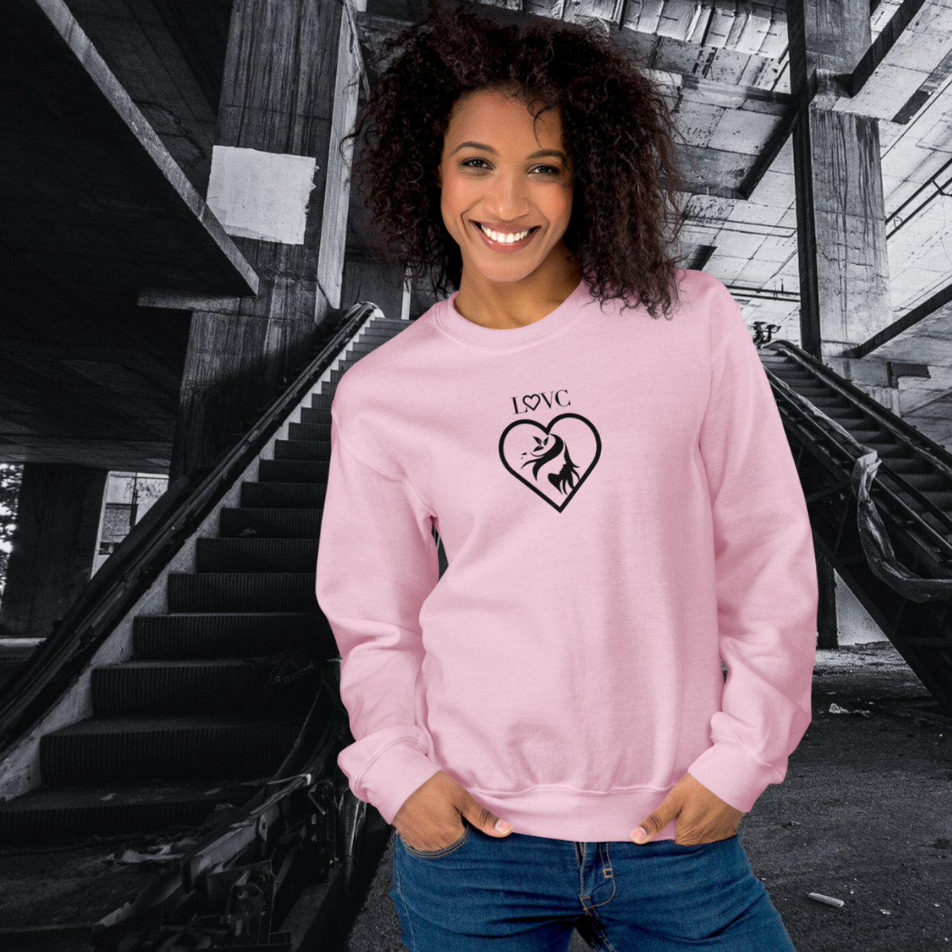 SUDADERA GRUESA MUJER SILUETA