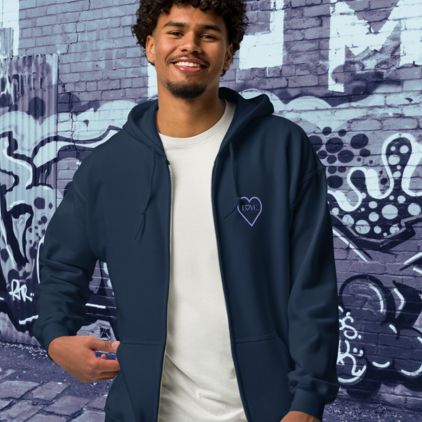 HOODIE CON CAPUCHA Y CREMALLERA HOMBRE COOL
