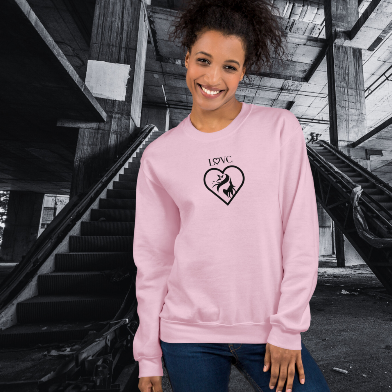 SUDADERA GRUESA MUJER SILUETA