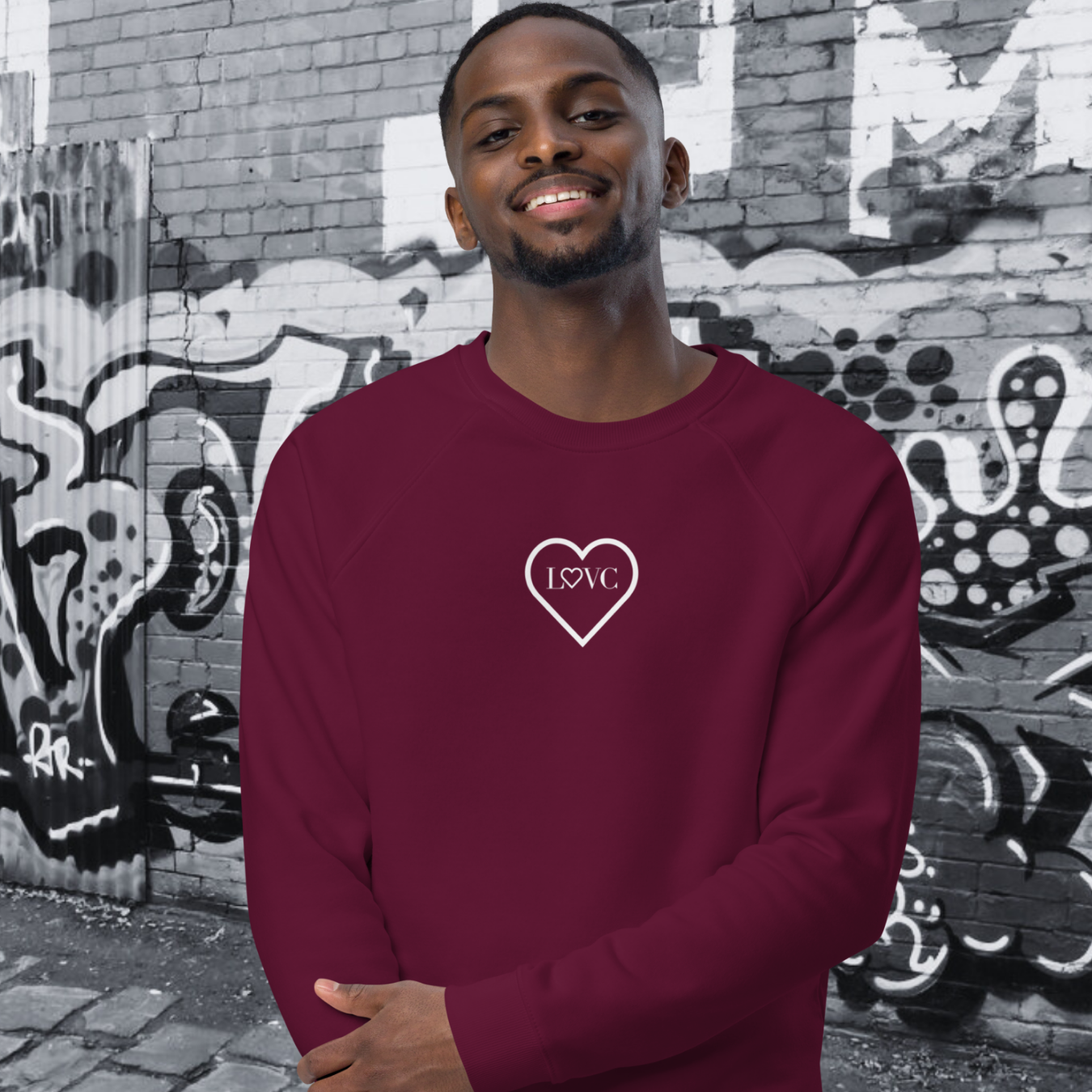 SUDADERA ORGÁNICA HOMBRE LOGO CLASSIC