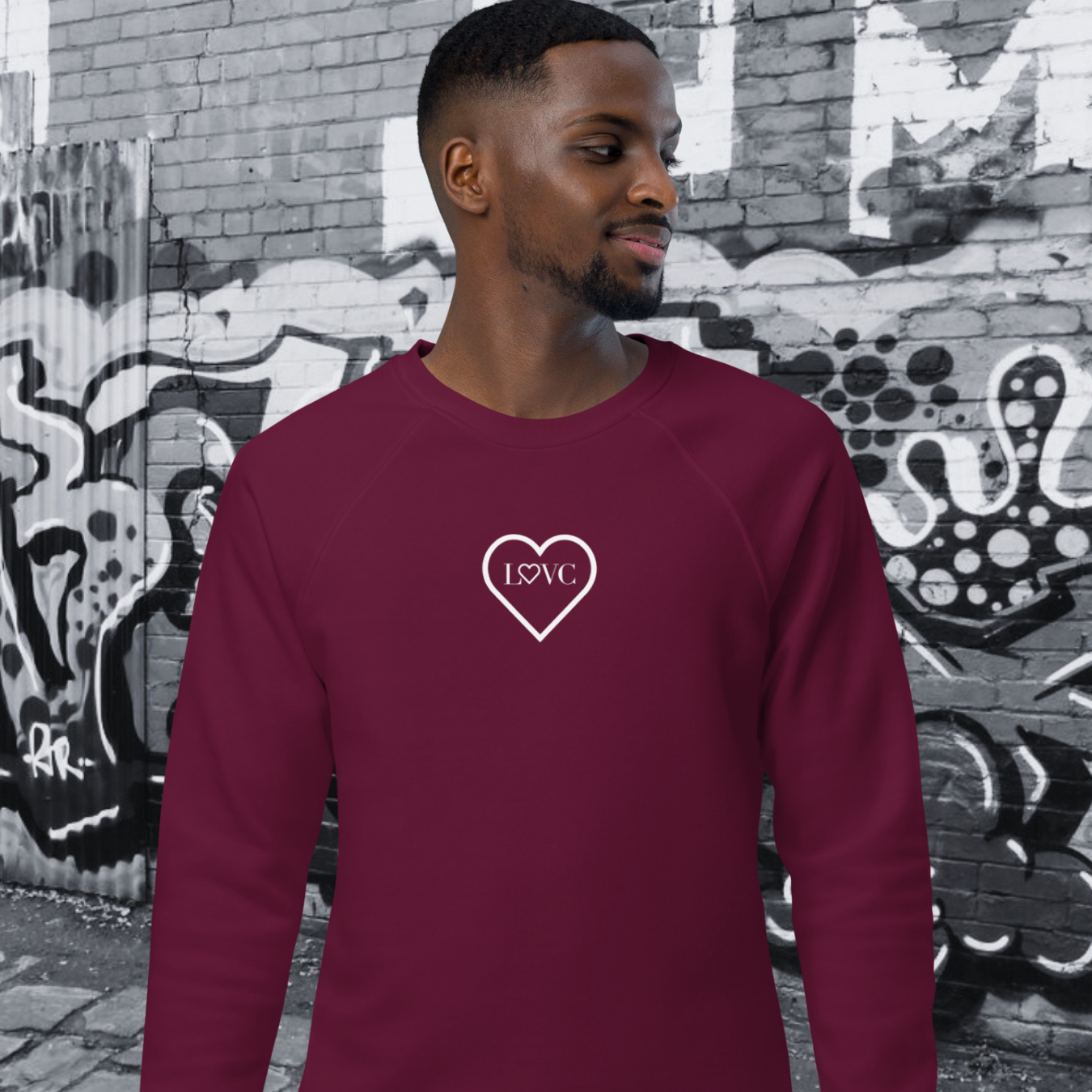 SUDADERA ORGÁNICA HOMBRE LOGO CLASSIC