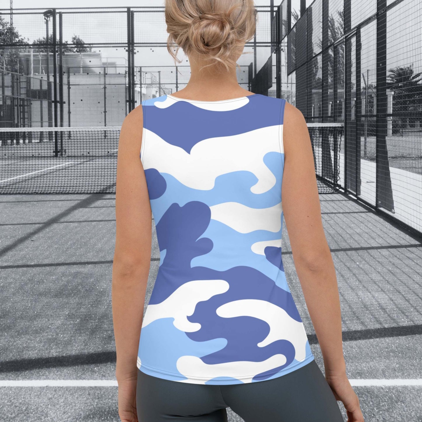 CAMISETA SIN MANGAS ESTAMPADA MUJER PADEL