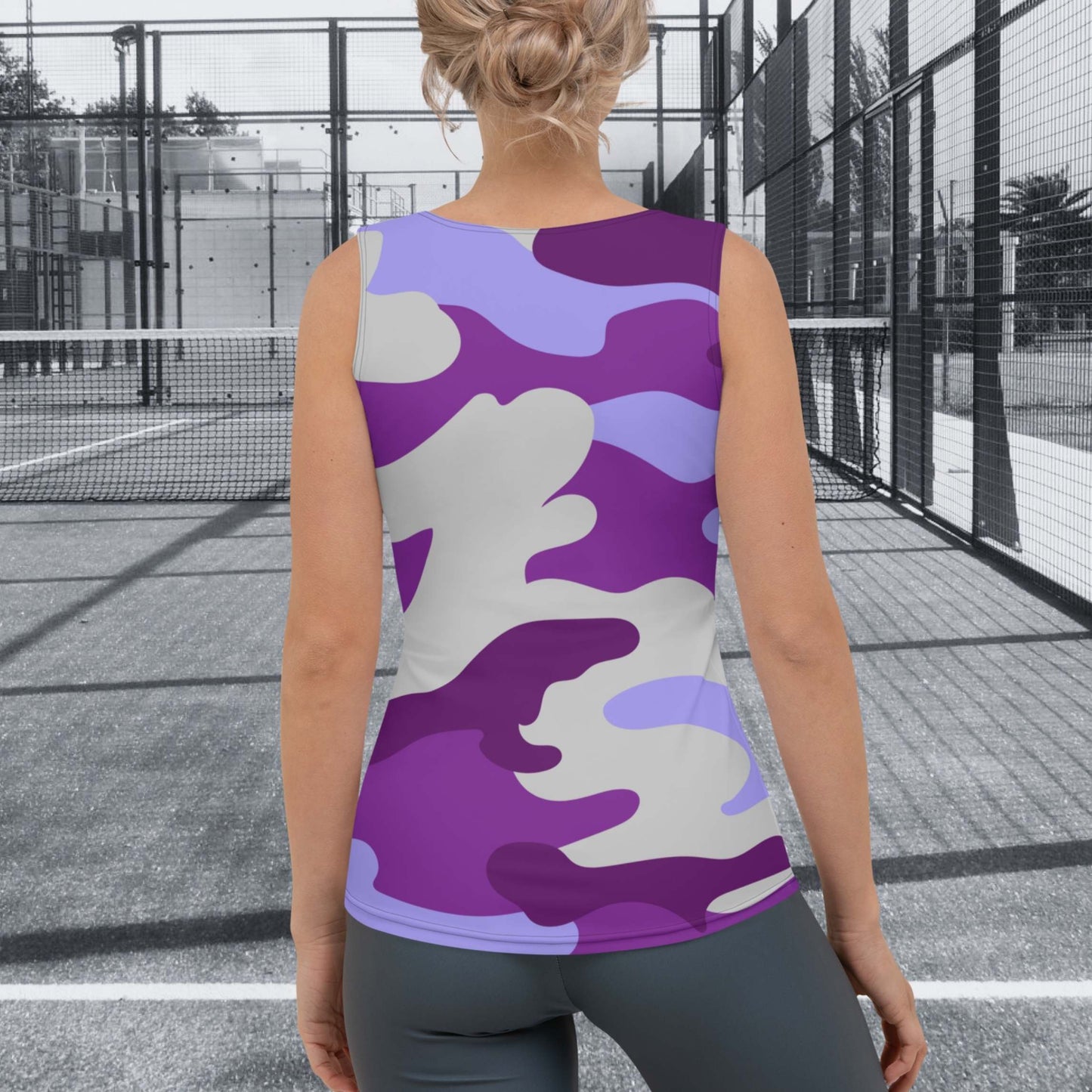 CAMISETA SIN MANGAS ESTAMPADA MUJER PADEL