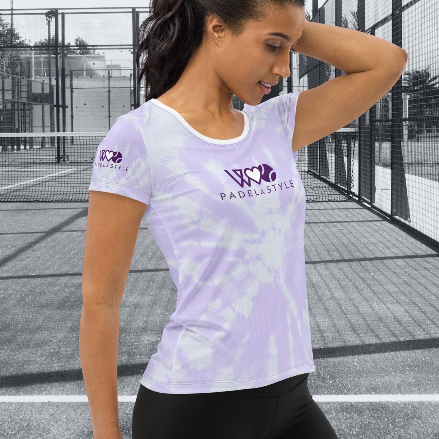 CAMISETA DEPORTIVA ESTAMPADA MUJER PADEL