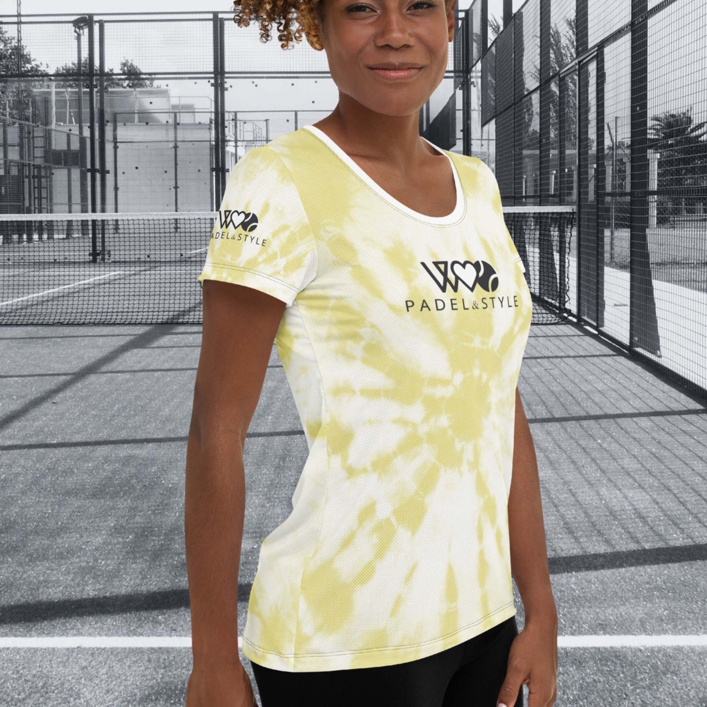 CAMISETA DEPORTIVA ESTAMPADA MUJER PADEL