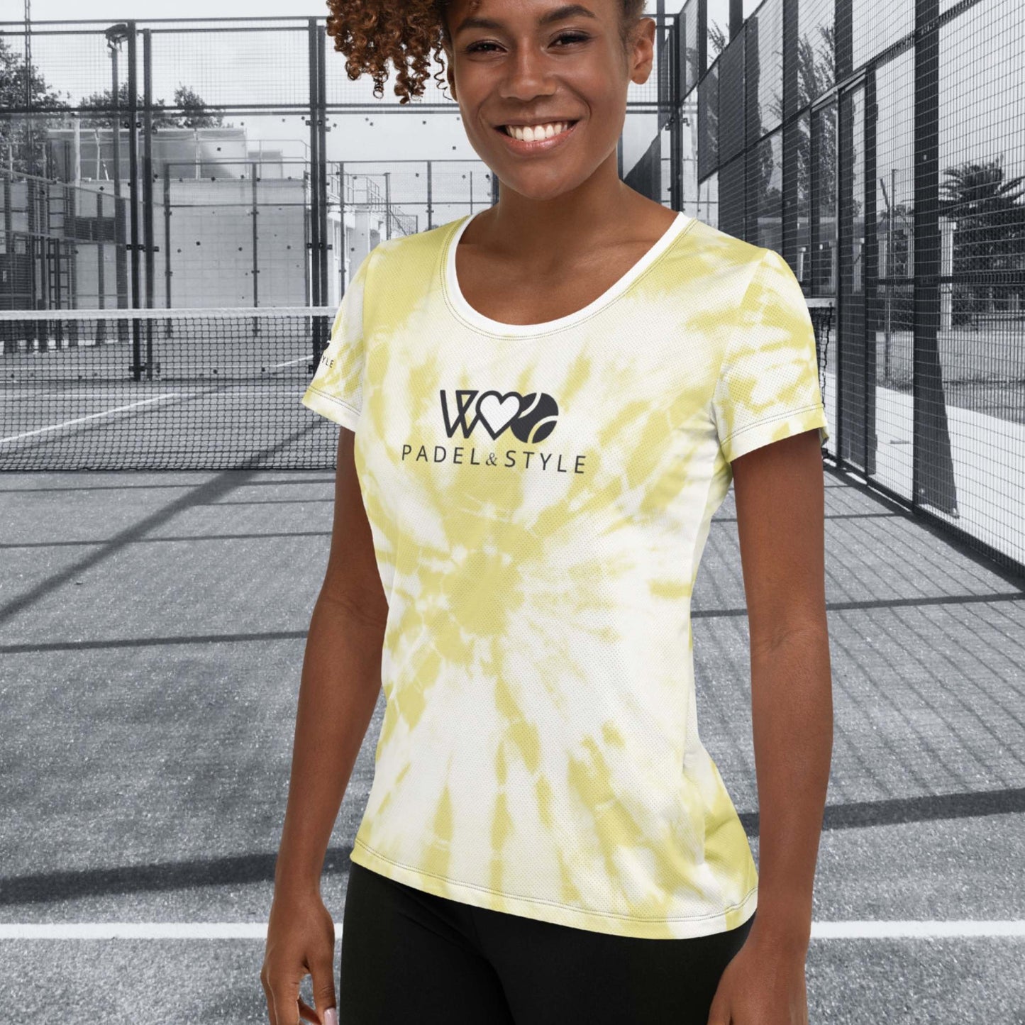 CAMISETA DEPORTIVA ESTAMPADA MUJER PADEL
