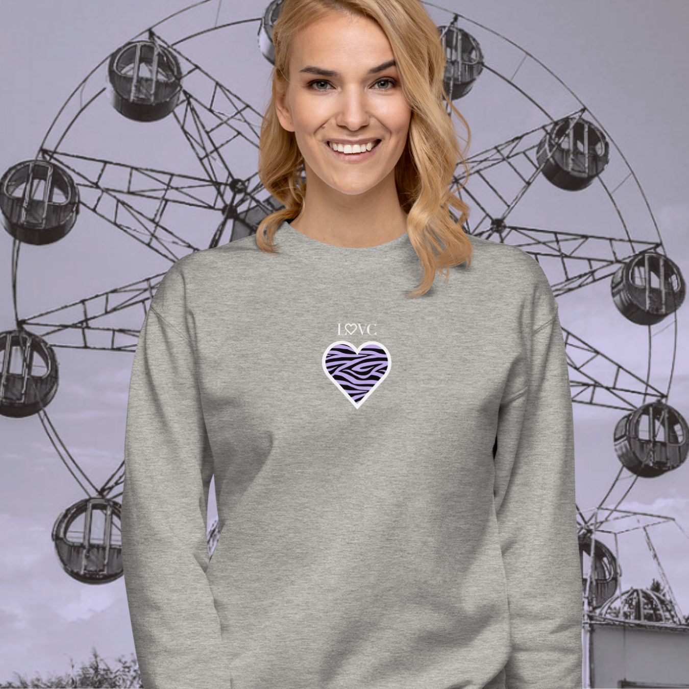 SUDADERA GRUESA MUJER ANIMAL PRINT