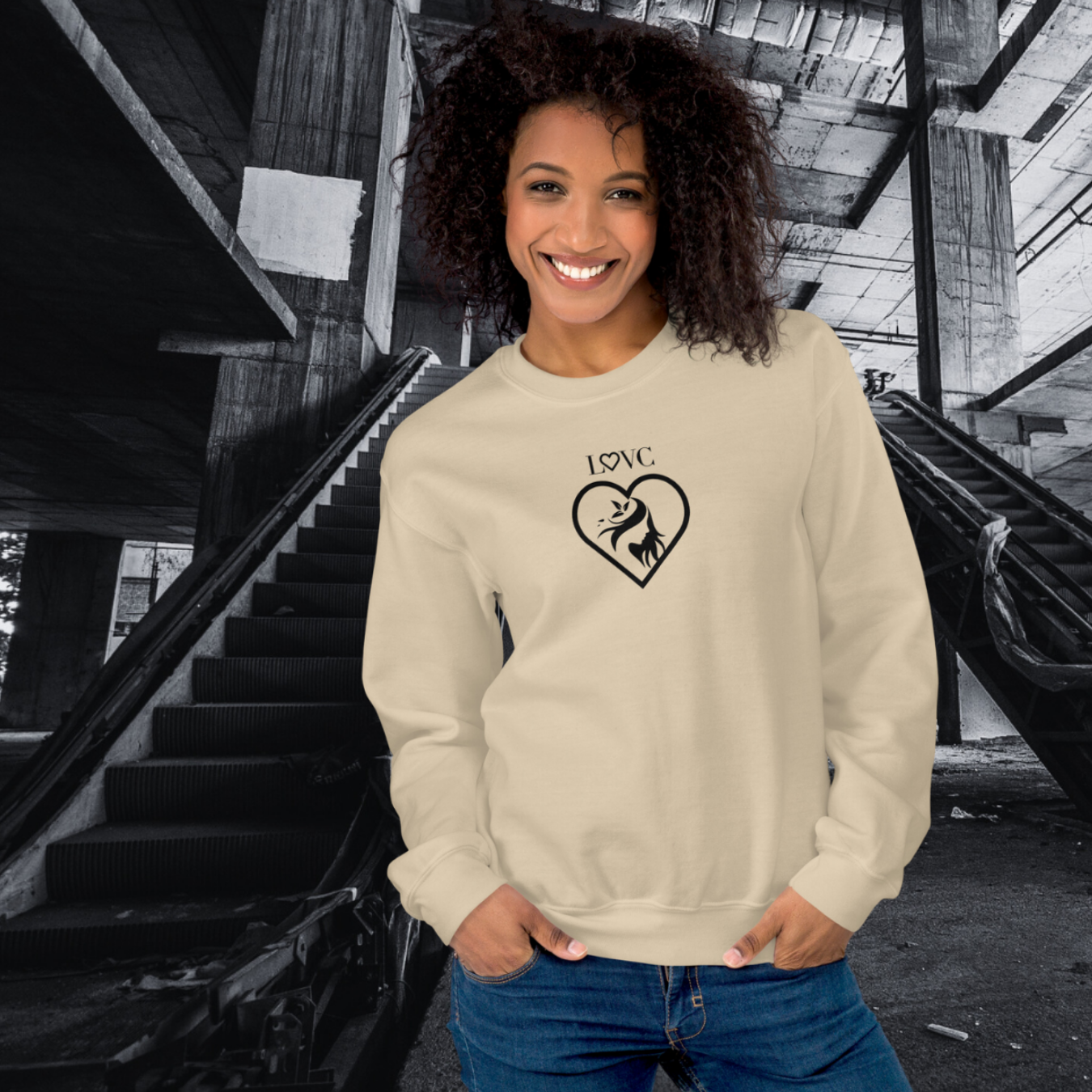 SUDADERA GRUESA MUJER SILUETA