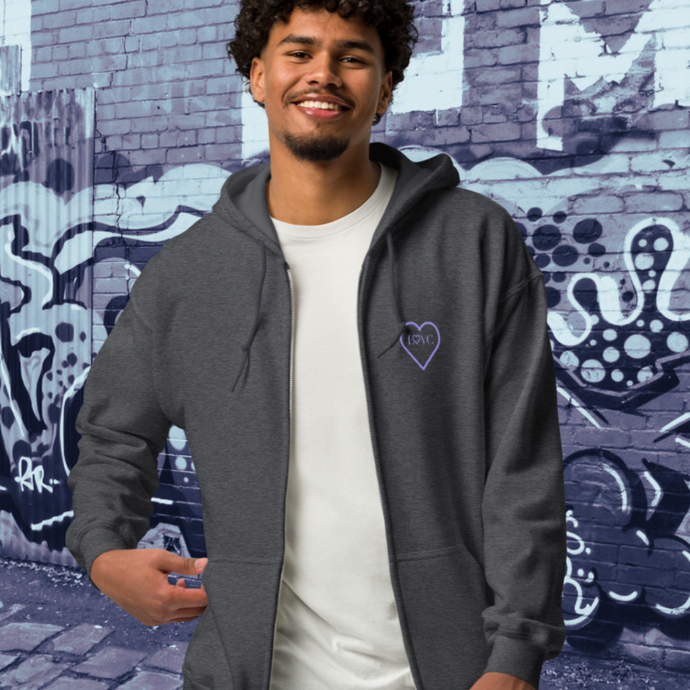 HOODIE CON CAPUCHA Y CREMALLERA HOMBRE COOL