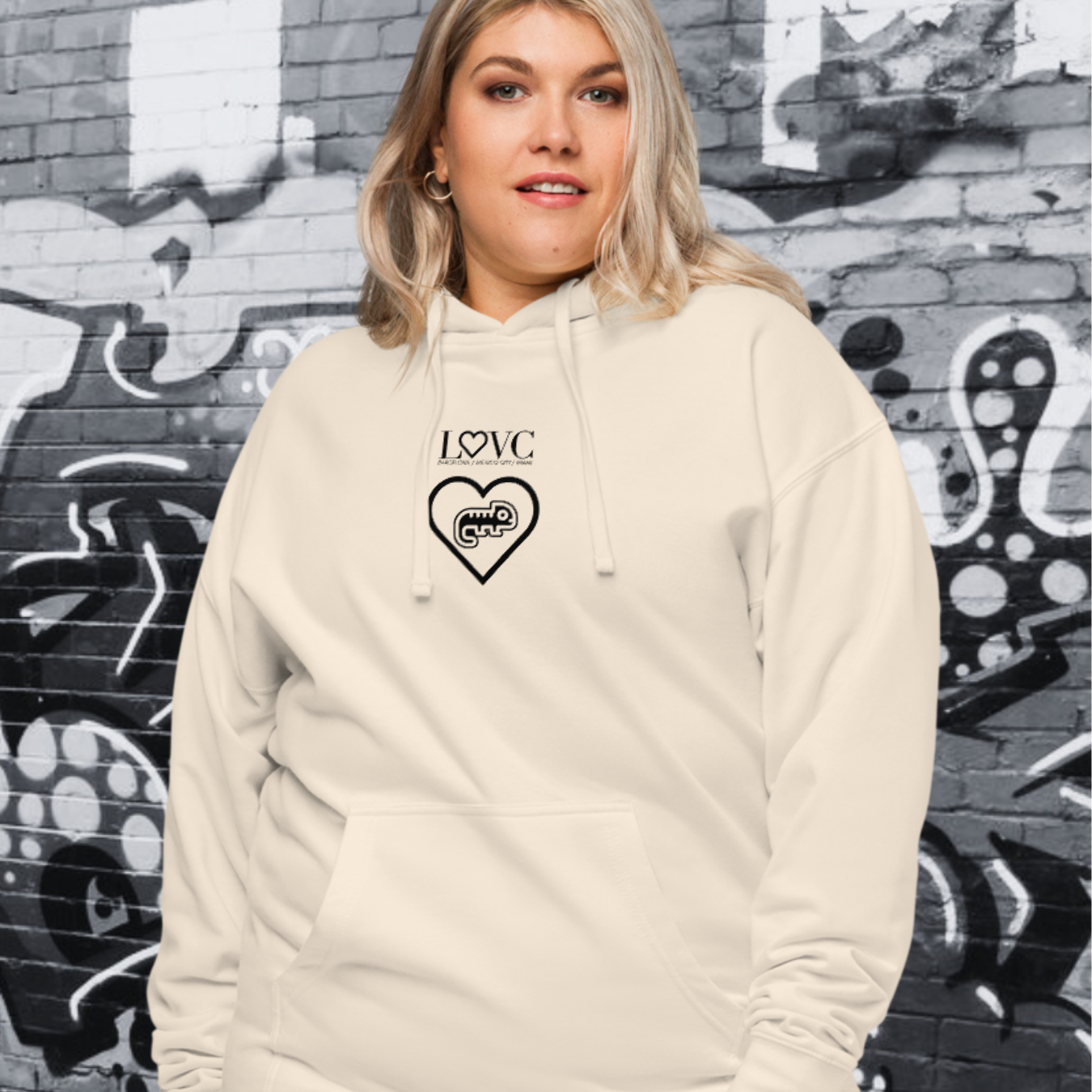 HOODIE PREMIUM CON CAPUCHA MUJER CAMALEÓN