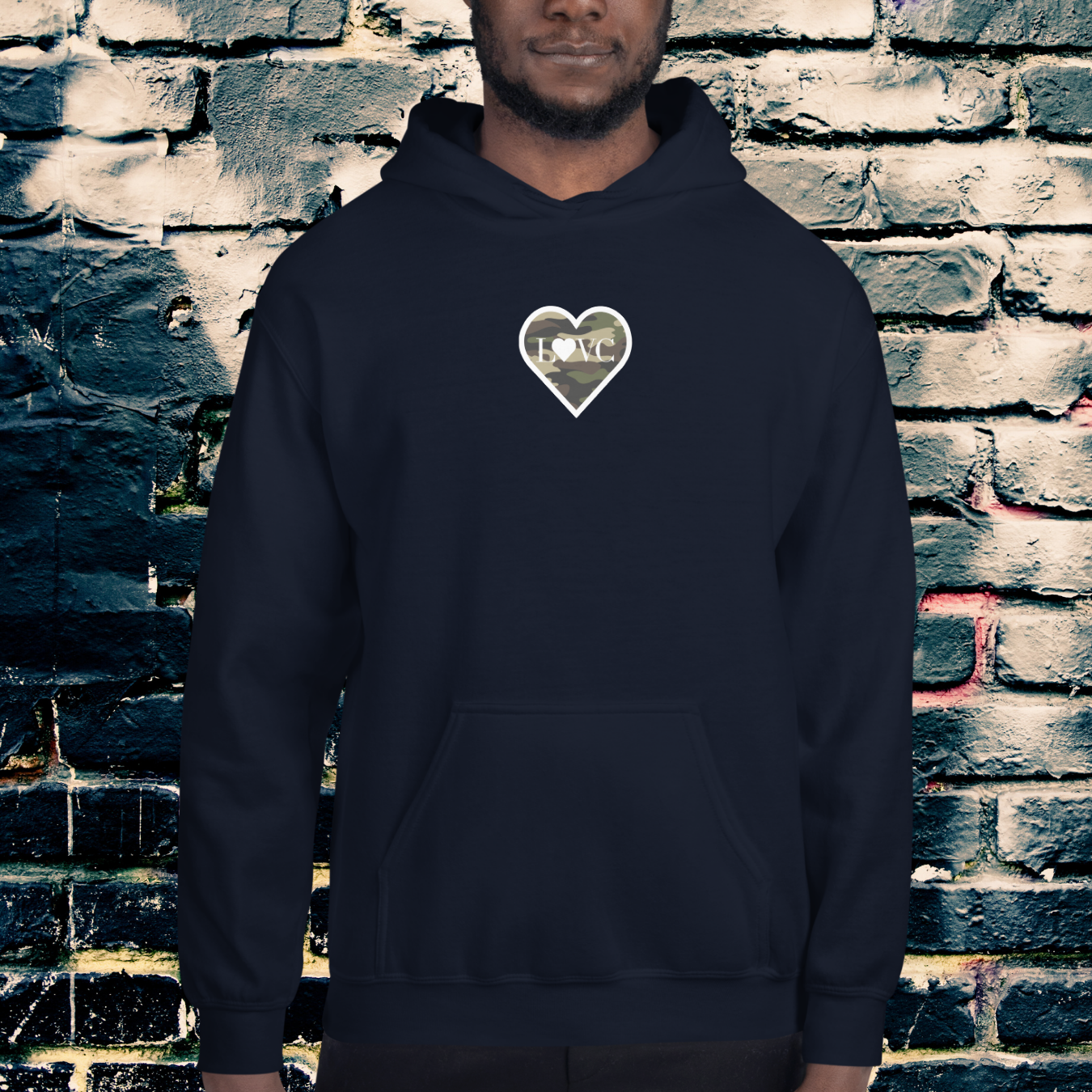 HOODIE CON CAPUCHA HOMBRE LOGO MILITAR