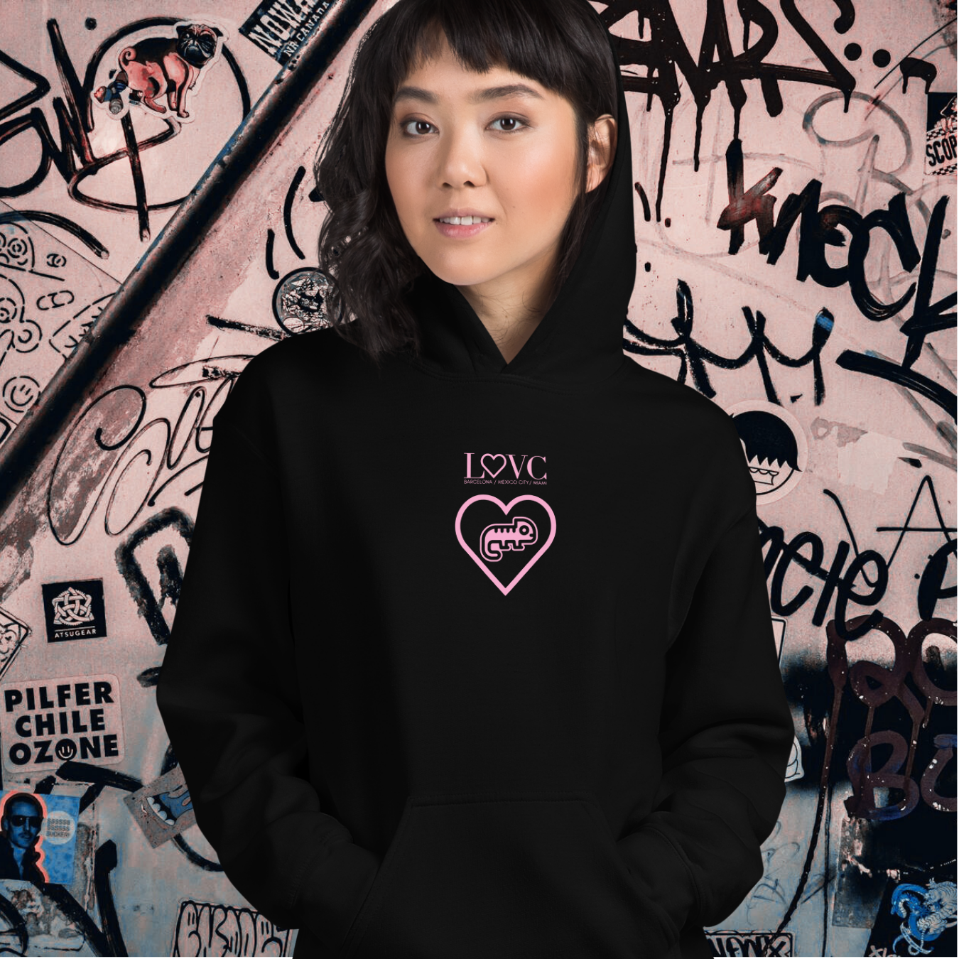 HOODIE CON CAPUCHA MUJER CAMALEÓN