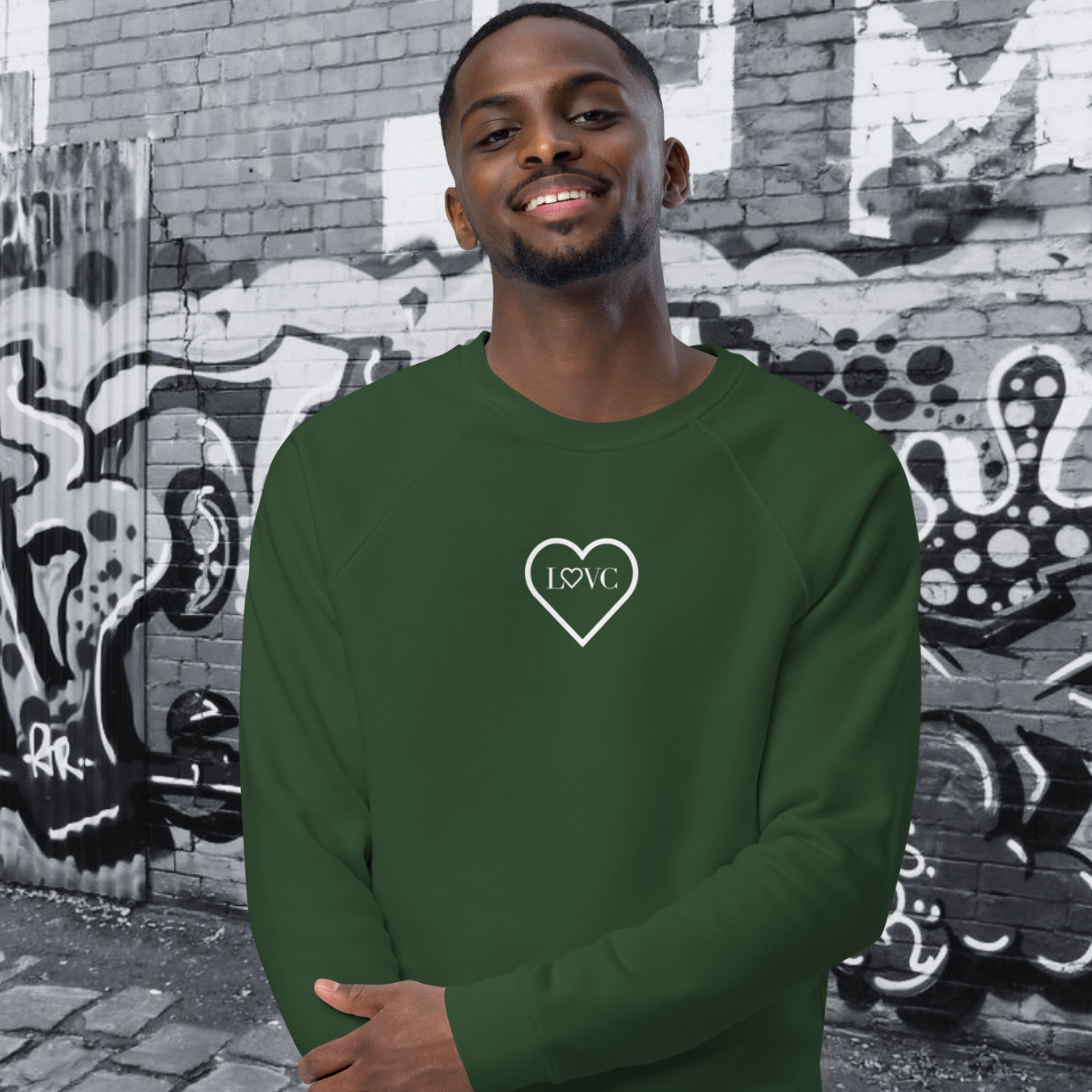 SUDADERA ORGÁNICA HOMBRE LOGO CLASSIC