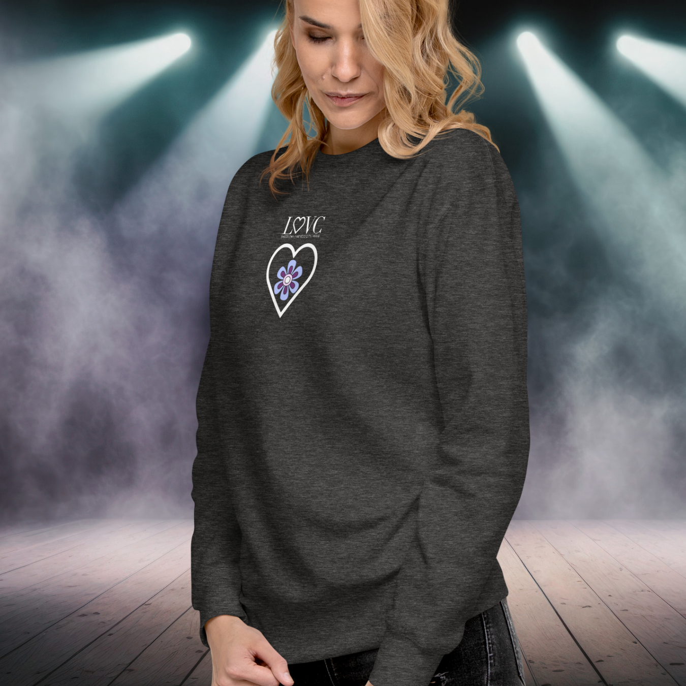 SUDADERA GRUESA MUJER FLOWER