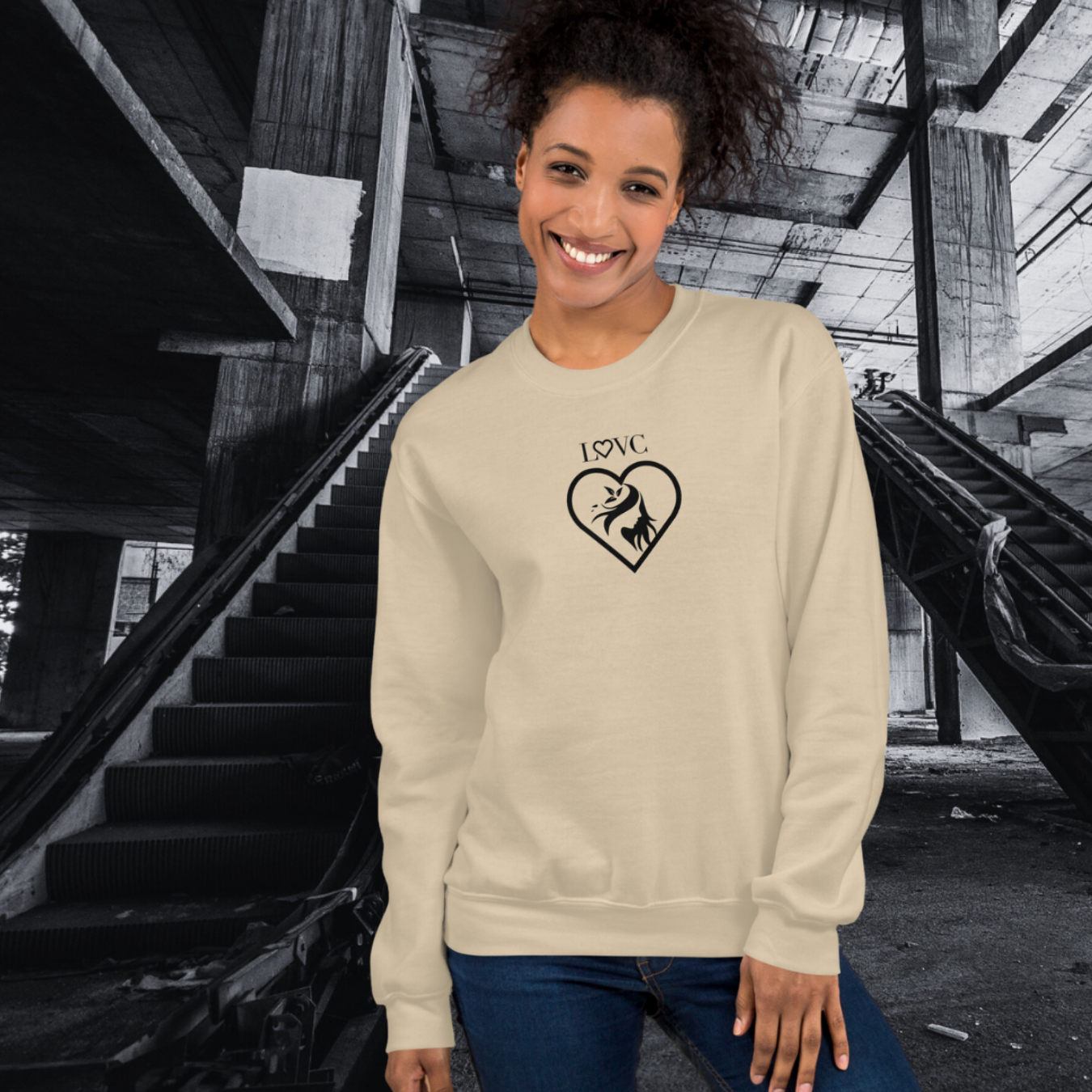 SUDADERA GRUESA MUJER SILUETA