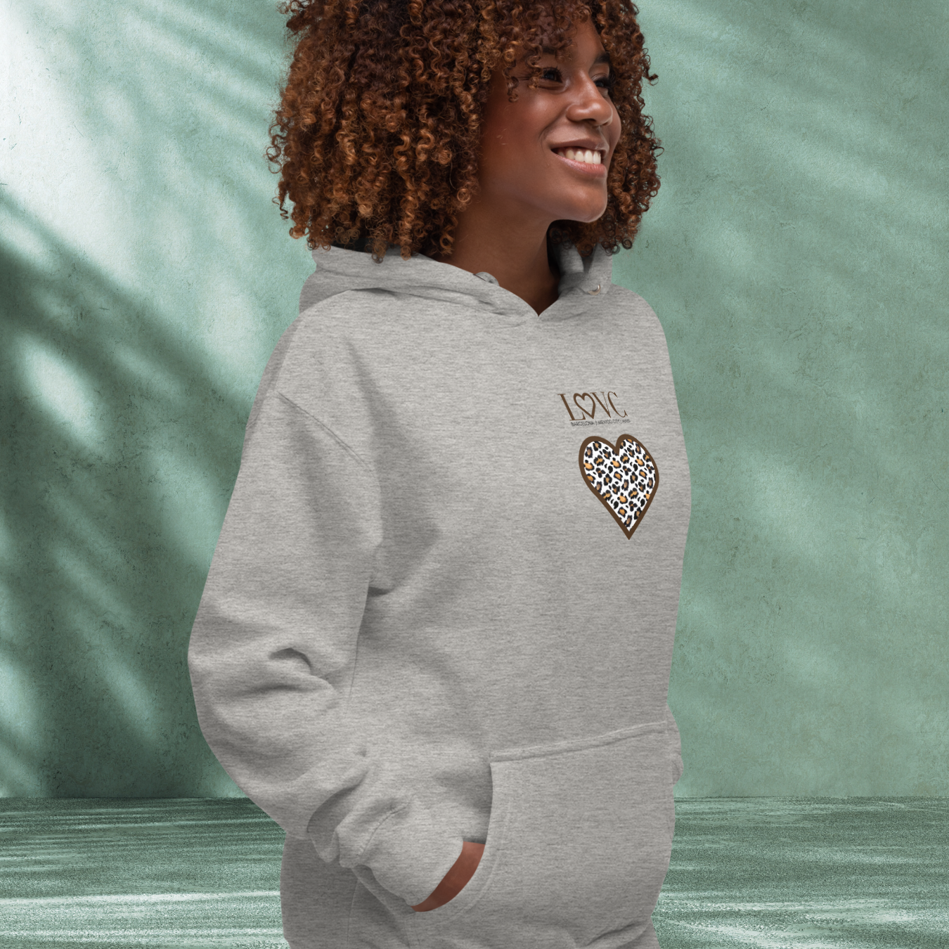 HOODIE CON CAPUCHA MUJER ANIMAL PRINT