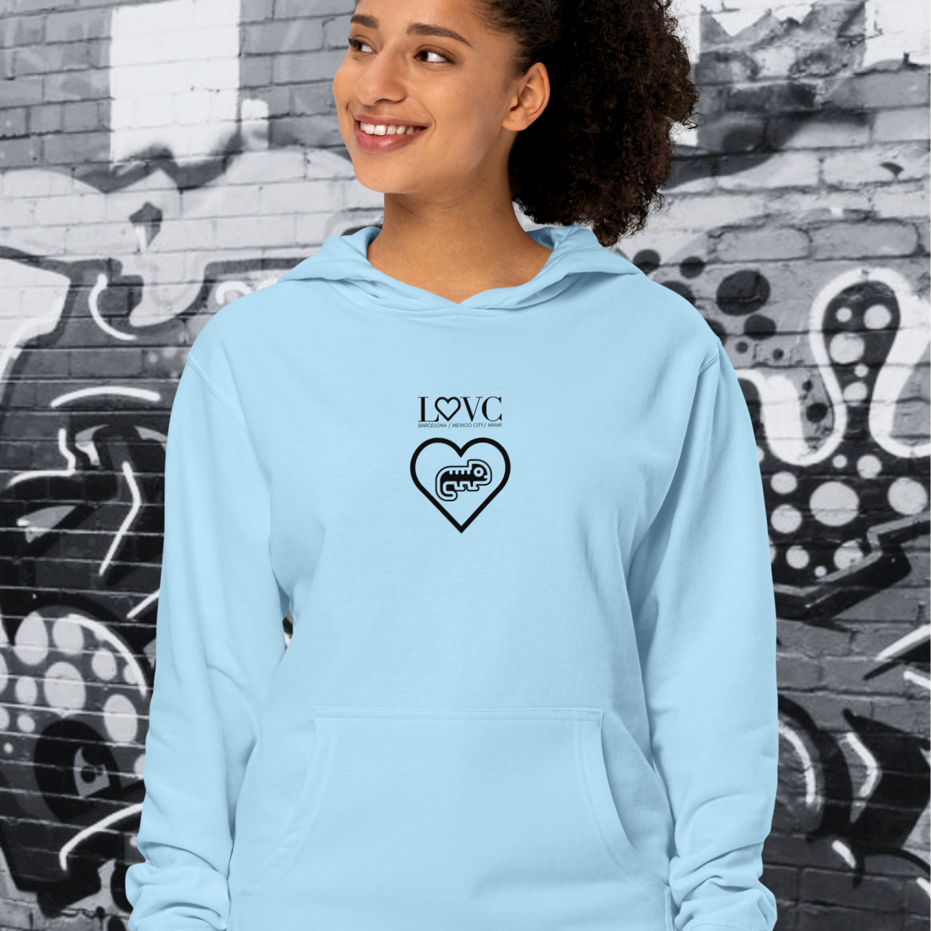 HOODIE PREMIUM CON CAPUCHA MUJER CAMALEÓN