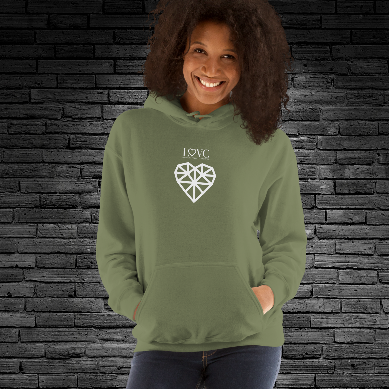 HOODIE CON CAPUCHA MUJER DIAMOND