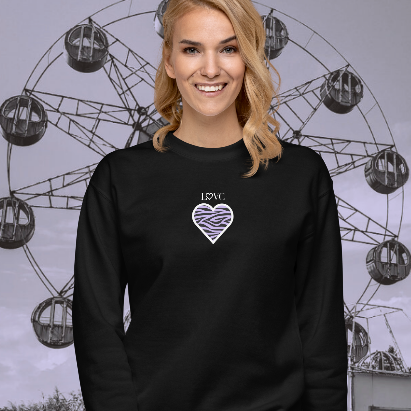 SUDADERA GRUESA MUJER ANIMAL PRINT