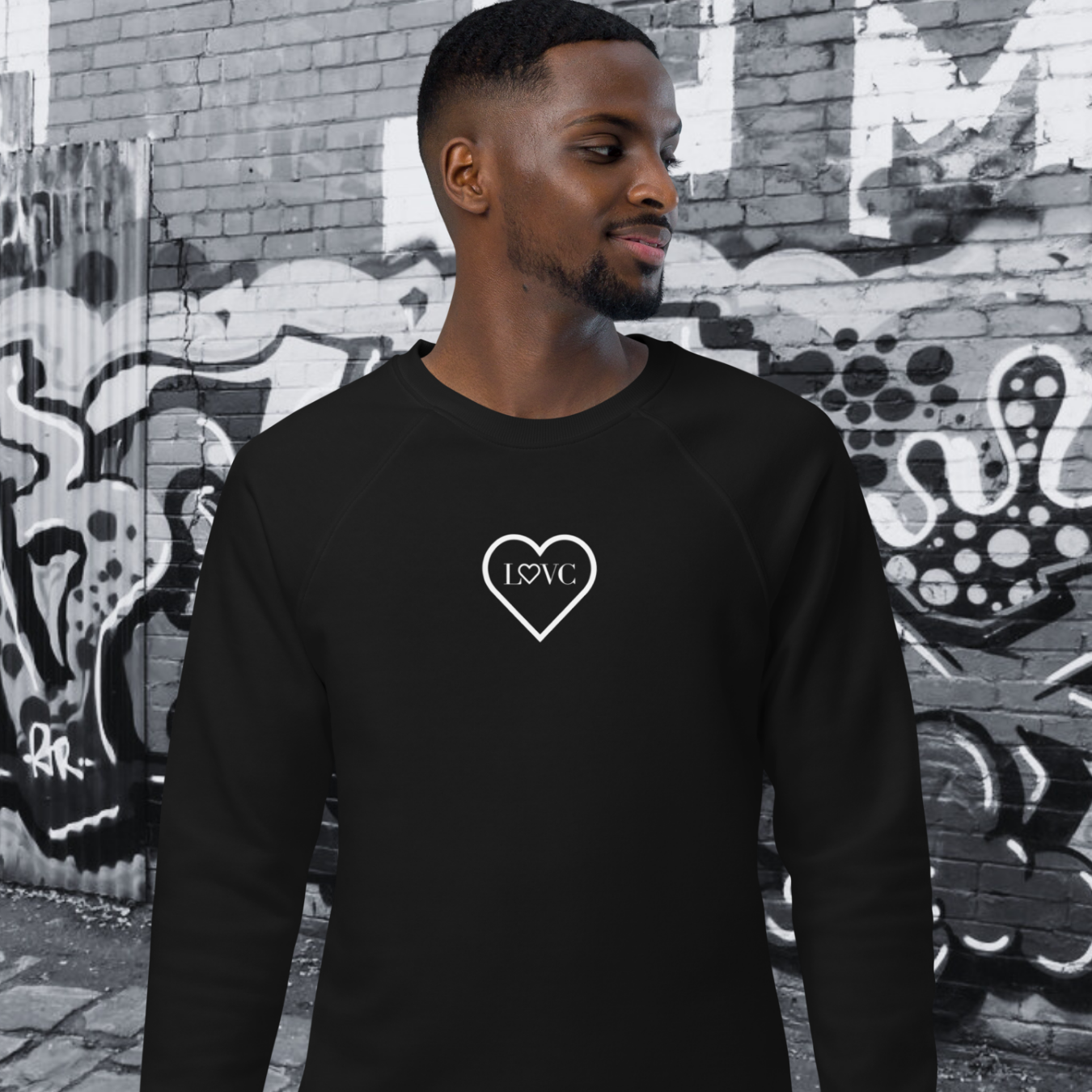SUDADERA ORGÁNICA HOMBRE LOGO CLASSIC