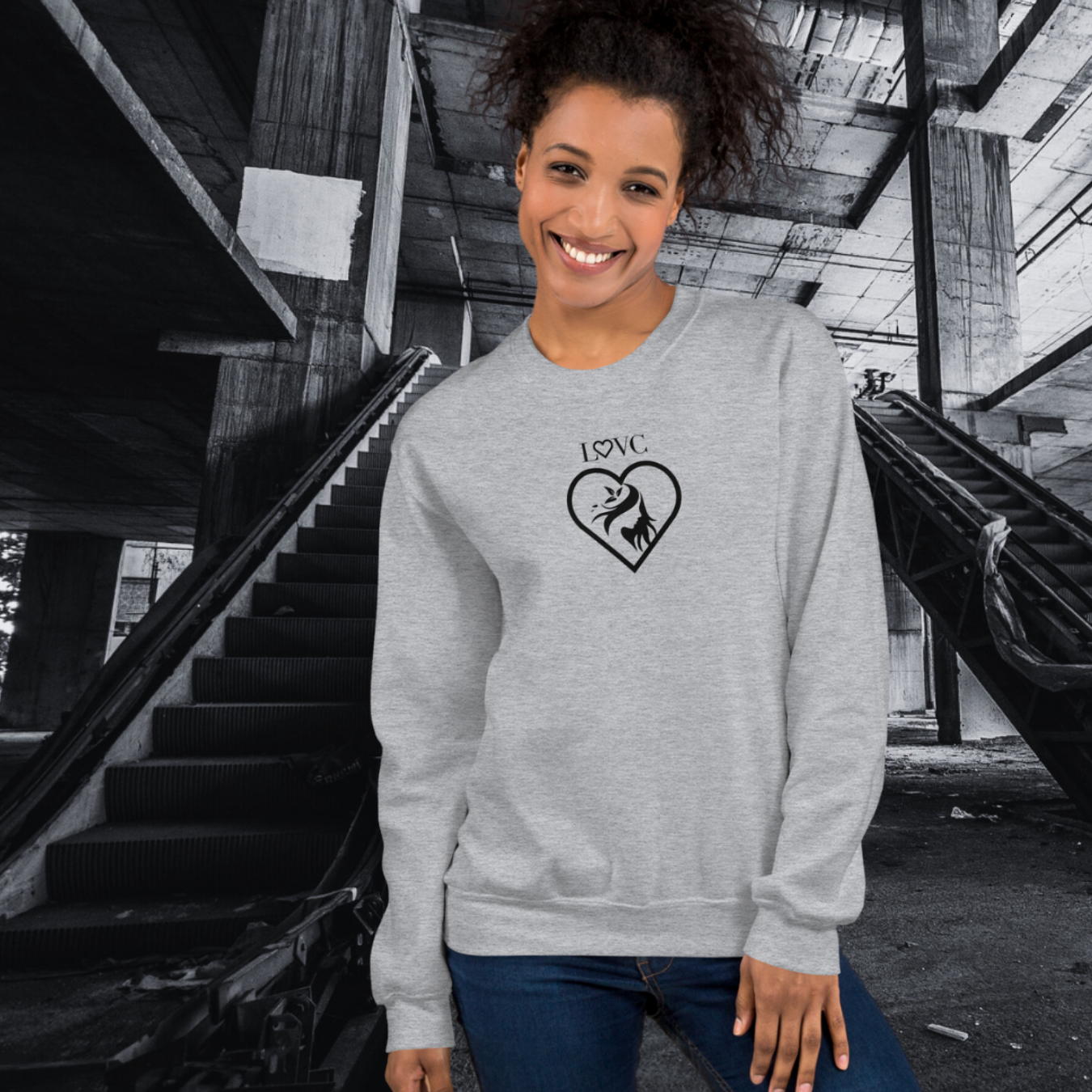 SUDADERA GRUESA MUJER SILUETA
