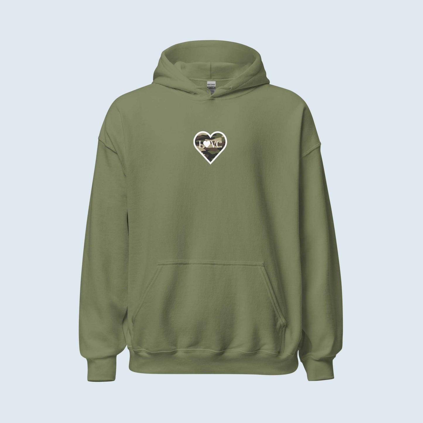 HOODIE CON CAPUCHA HOMBRE LOGO MILITAR