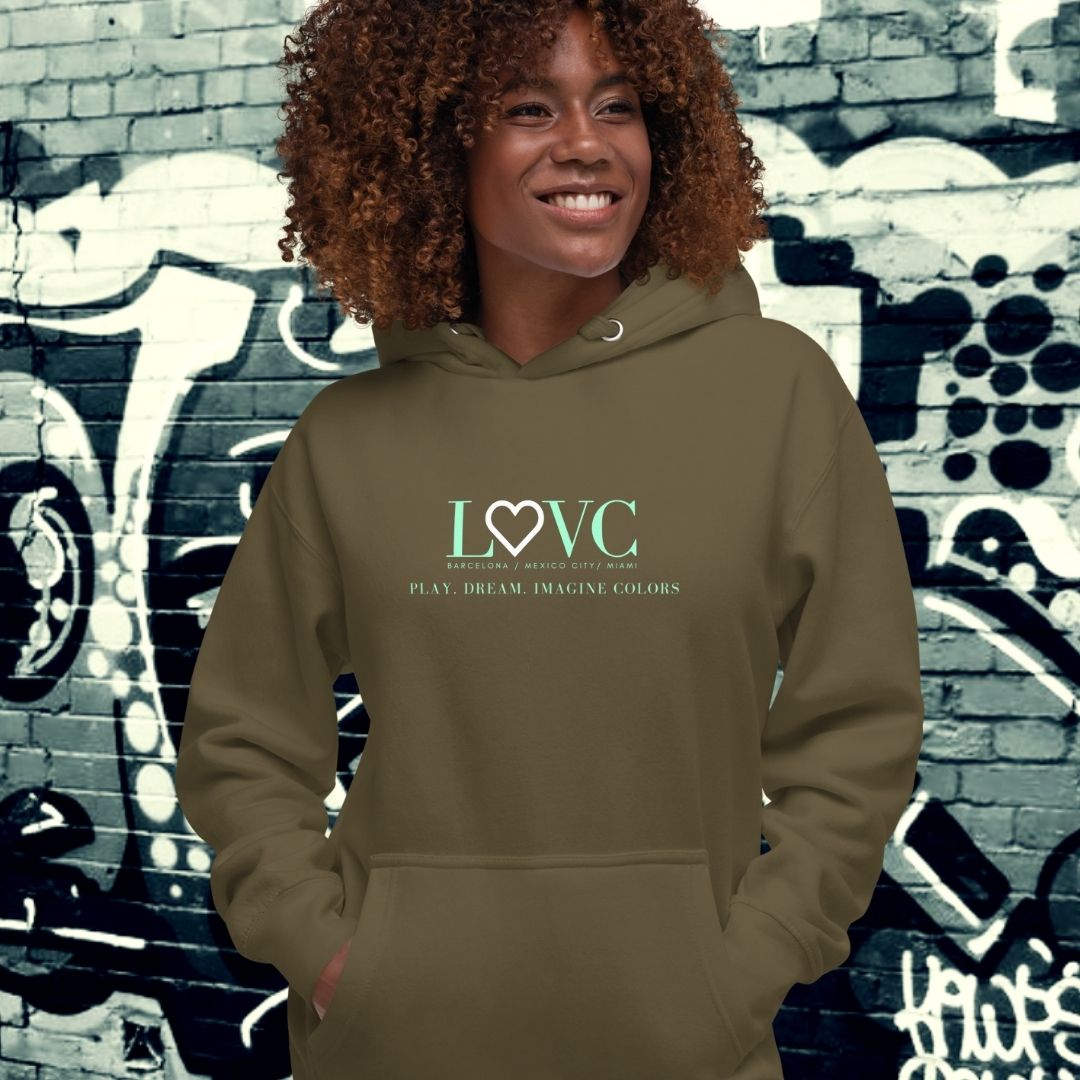 HOODIE CON CAPUCHA MUJER SLOGAN