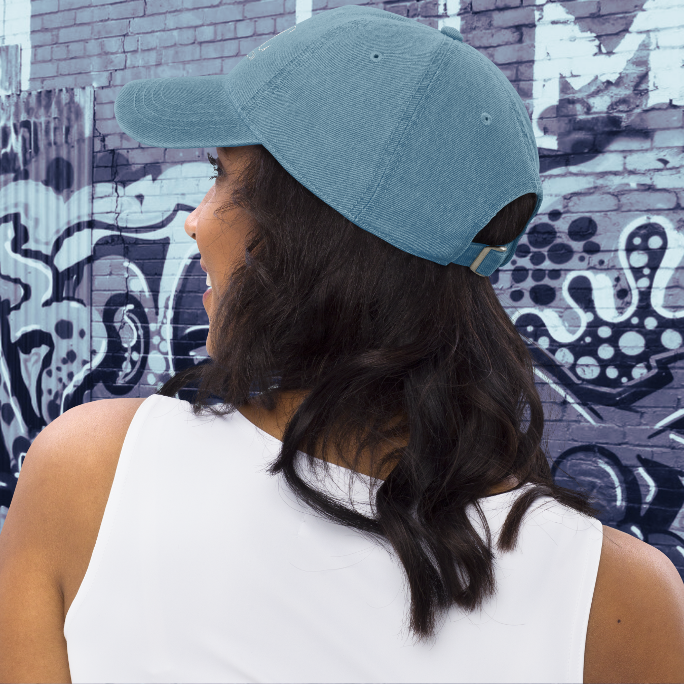 GORRA VAQUERA MUJER LOGO CORAZÓN AZUL