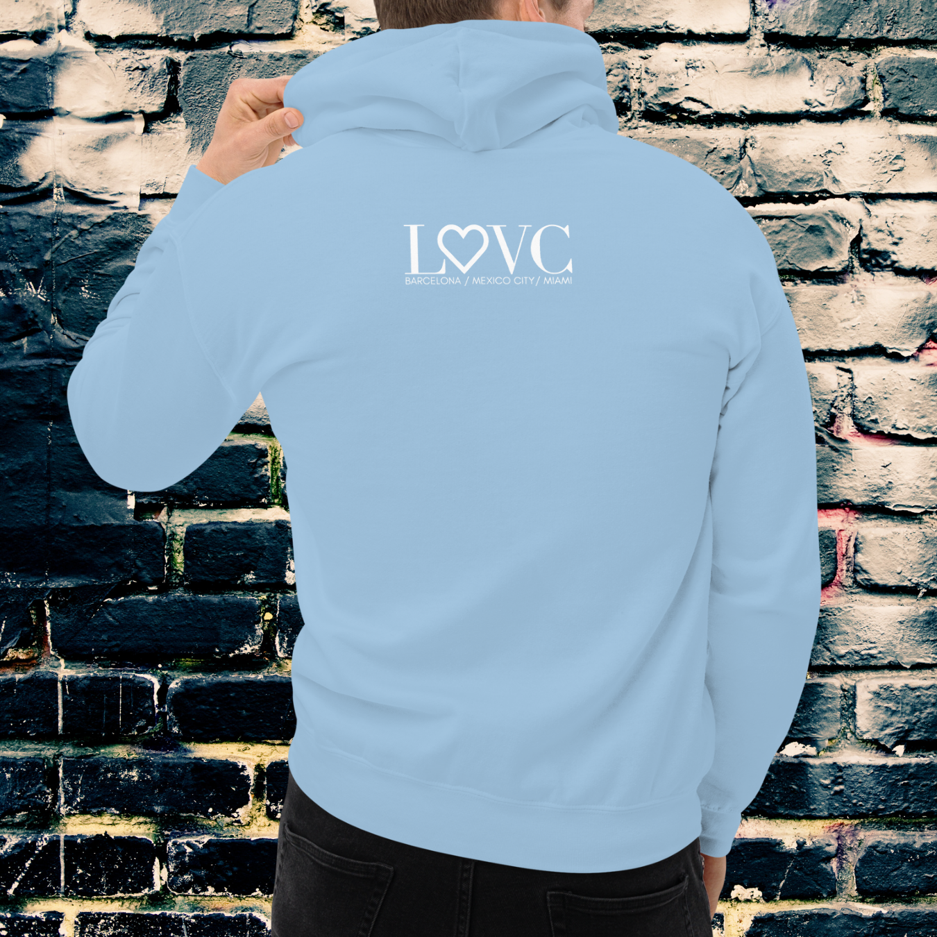 HOODIE CON CAPUCHA HOMBRE LOGO MILITAR