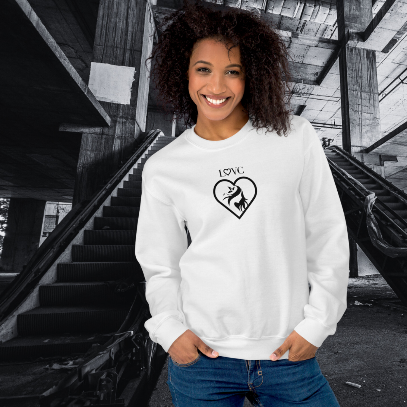 SUDADERA GRUESA MUJER SILUETA