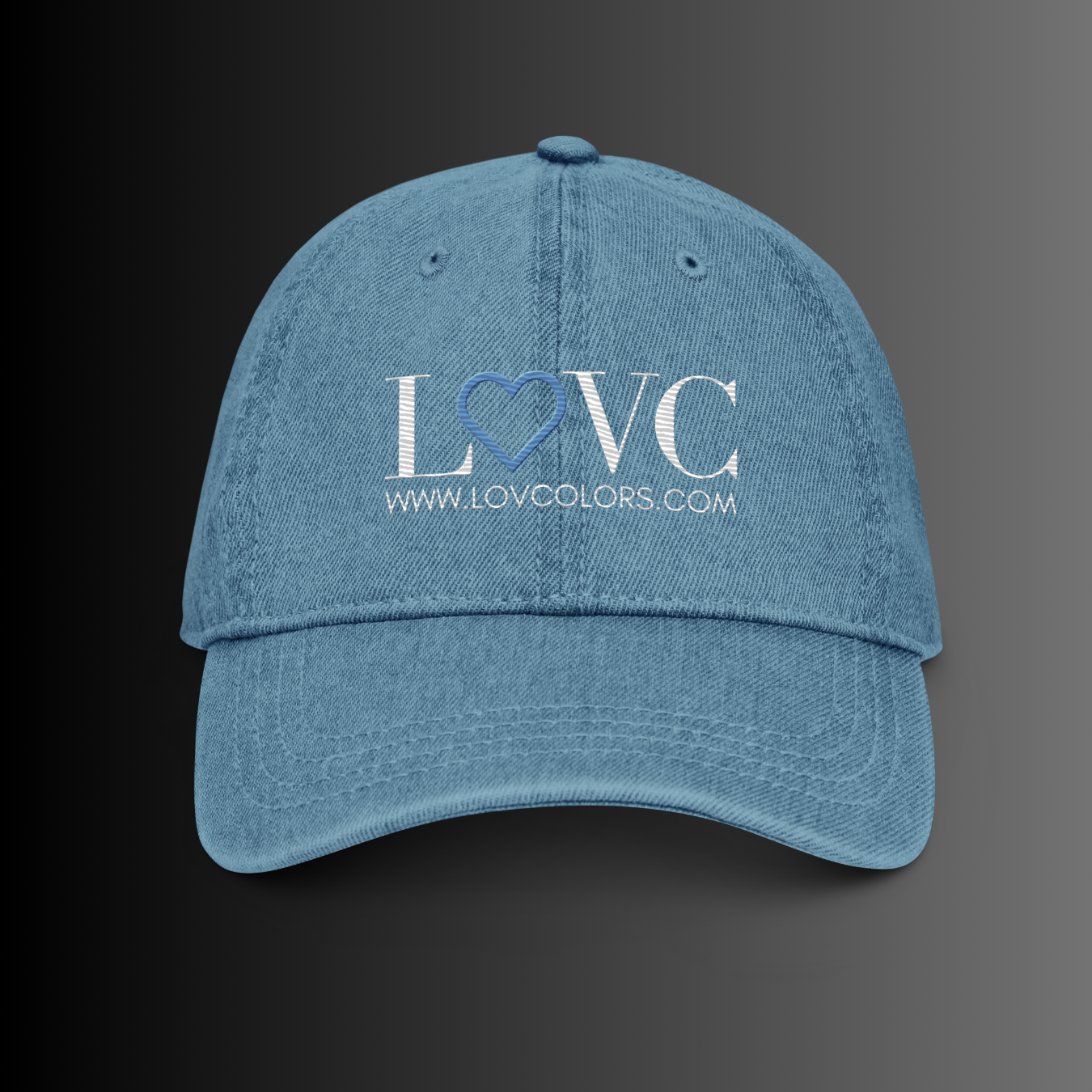 GORRA VAQUERA MUJER LOGO CORAZÓN AZUL