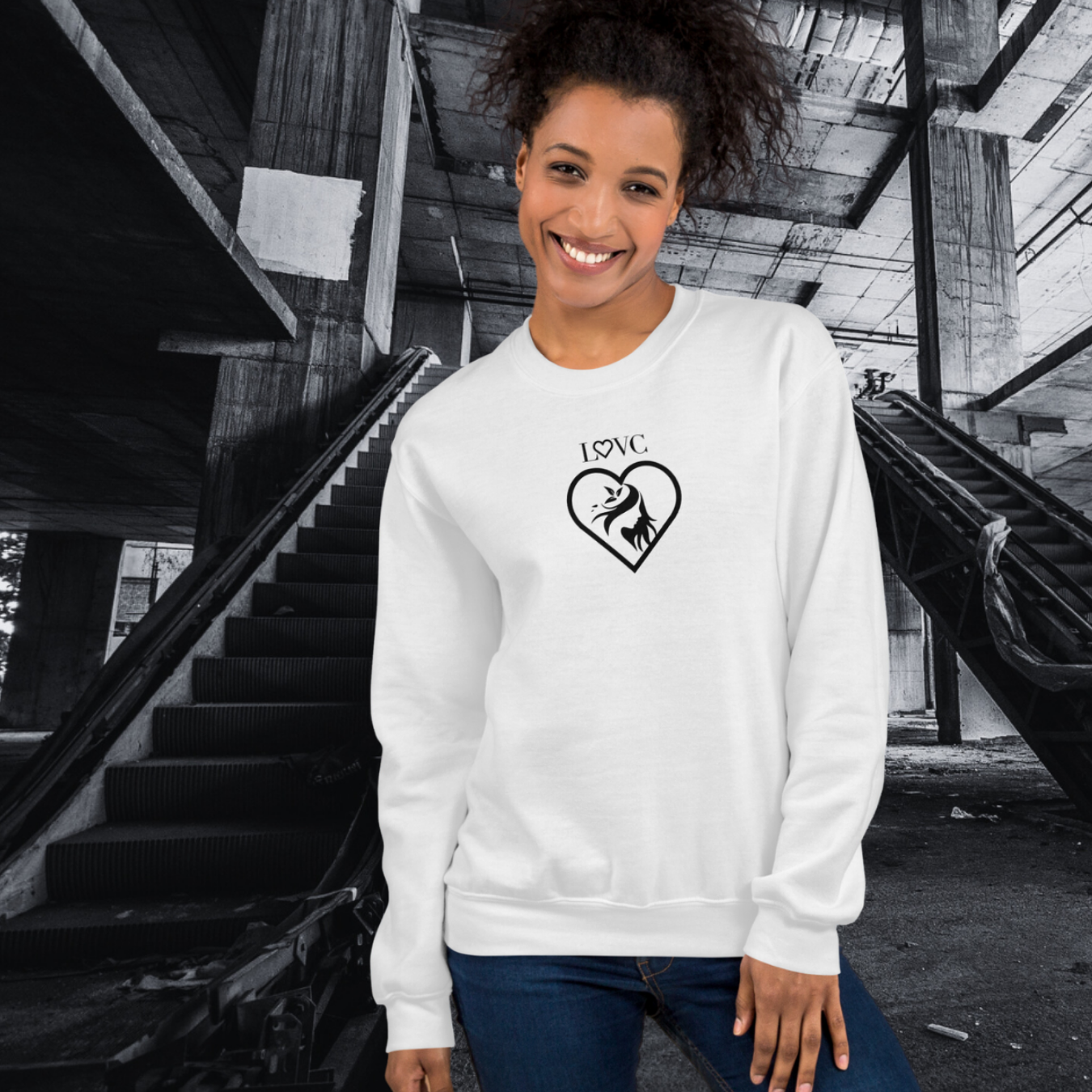 SUDADERA GRUESA MUJER SILUETA