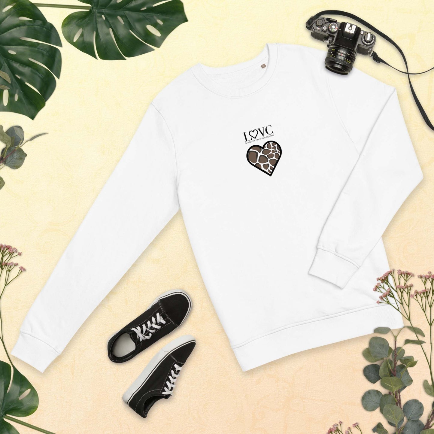 SUDADERA ORGÁNICA MUJER ANIMAL PRINT
