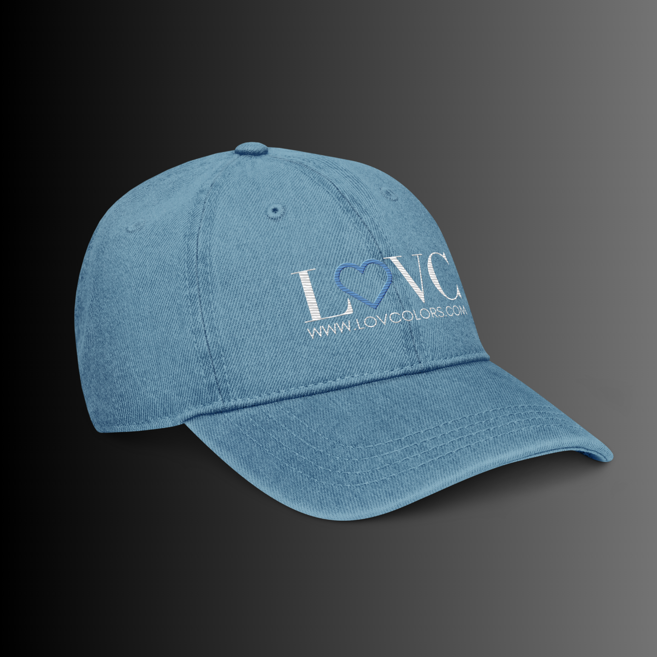 GORRA VAQUERA MUJER LOGO CORAZÓN AZUL