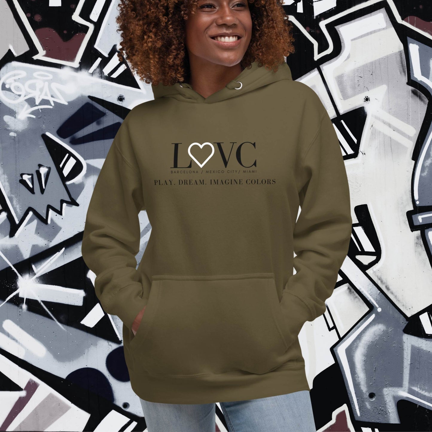 HOODIE CON CAPUCHA MUJER SLOGAN