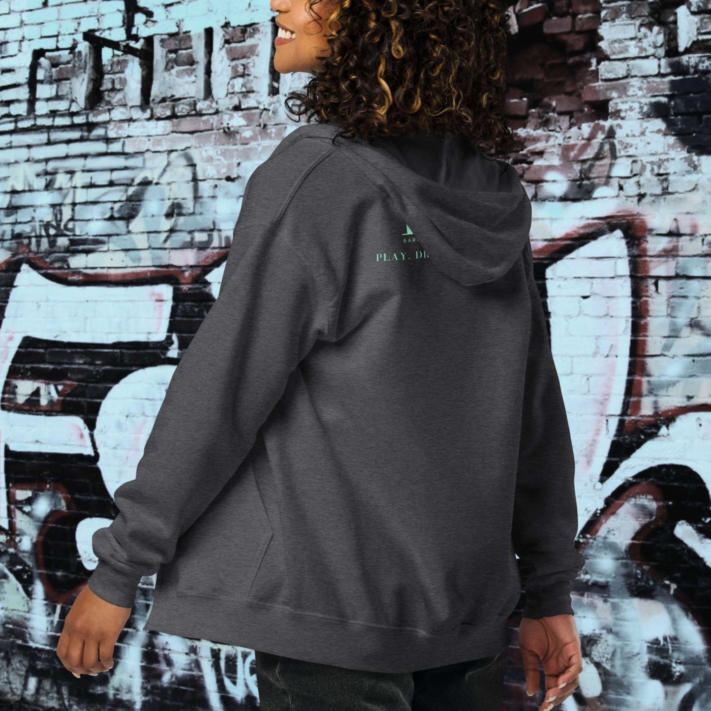 HOODIE CON CAPUCHA Y CREMALLERA MUJER LOGO CLASSIC