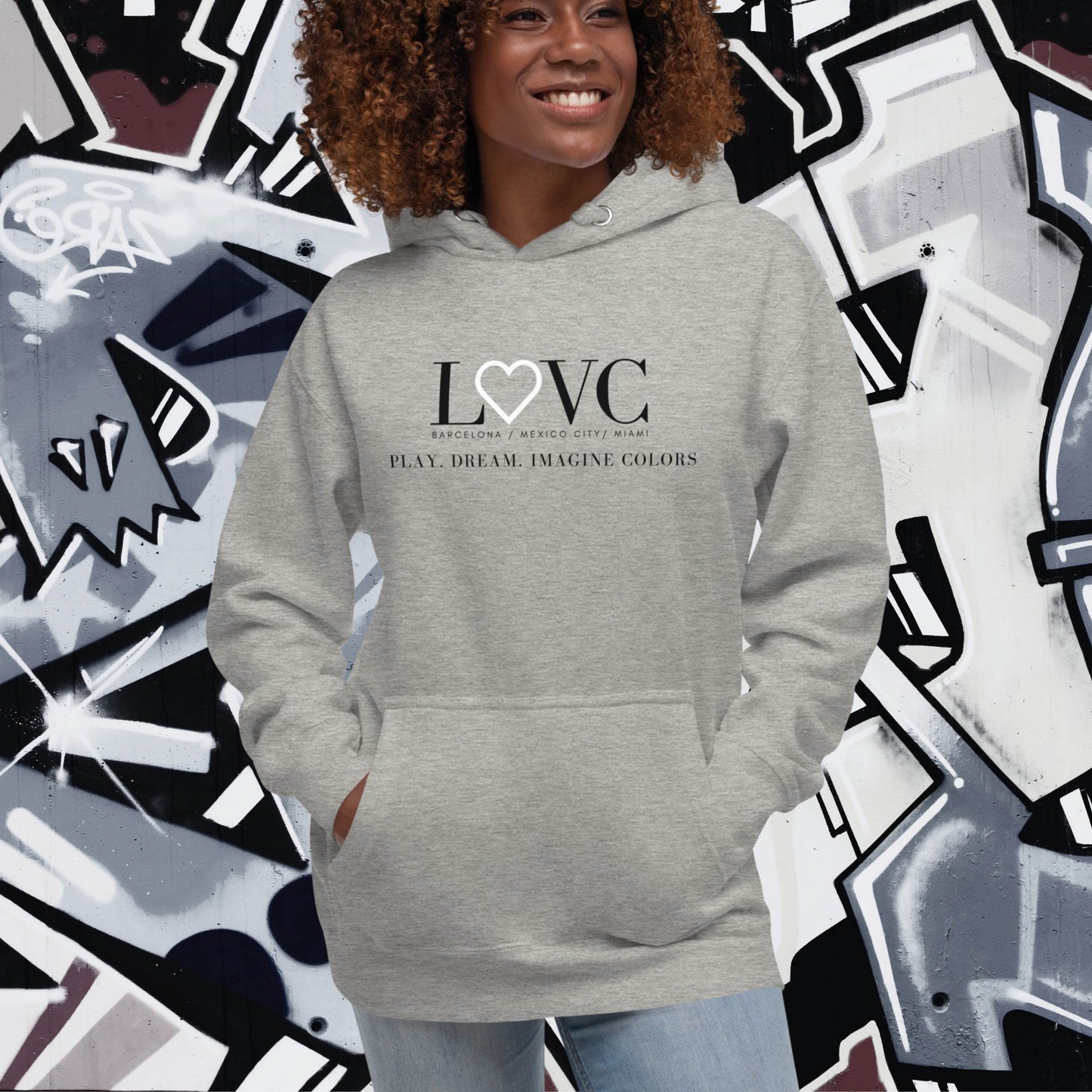 HOODIE CON CAPUCHA MUJER SLOGAN