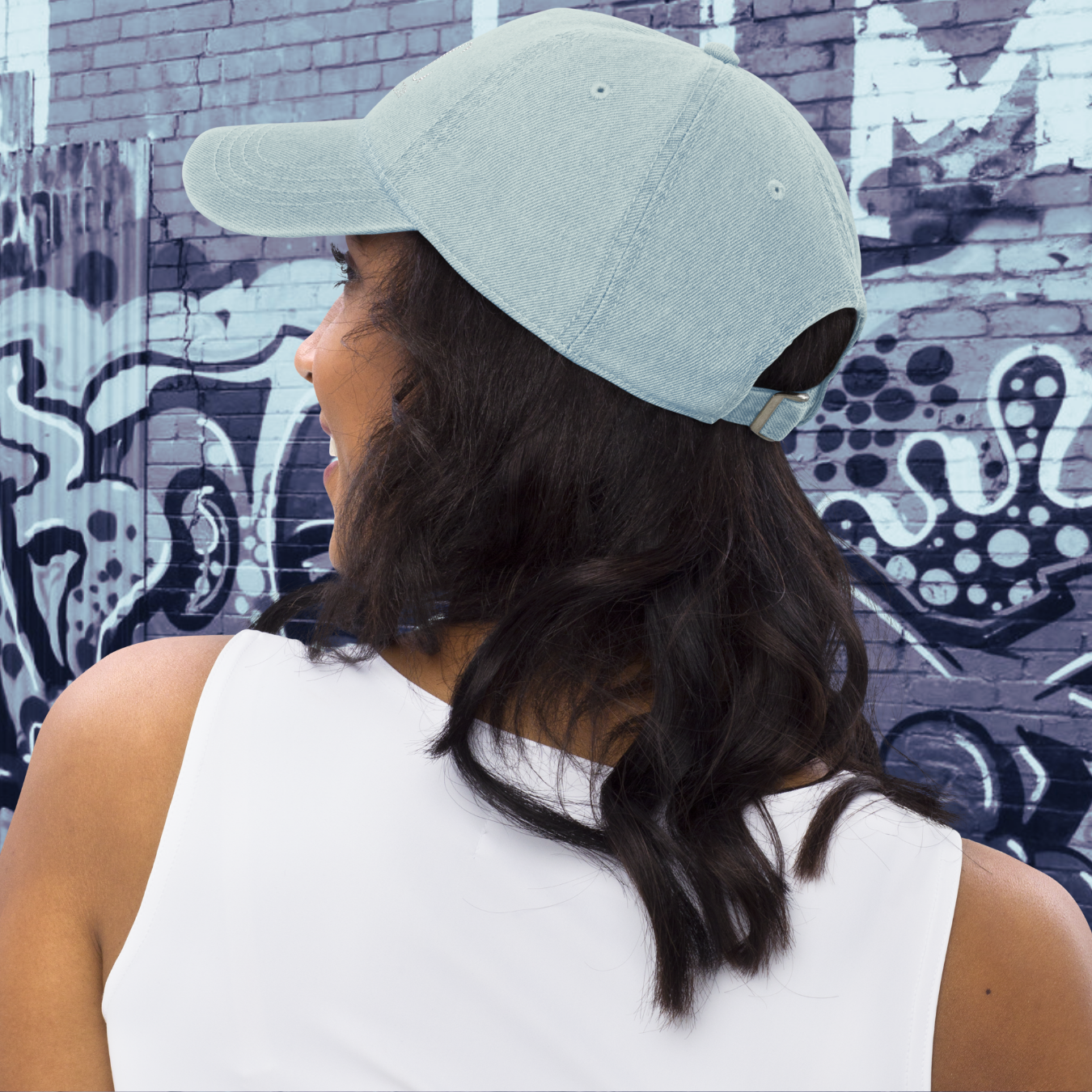 GORRA VAQUERA MUJER LOGO CORAZÓN AZUL