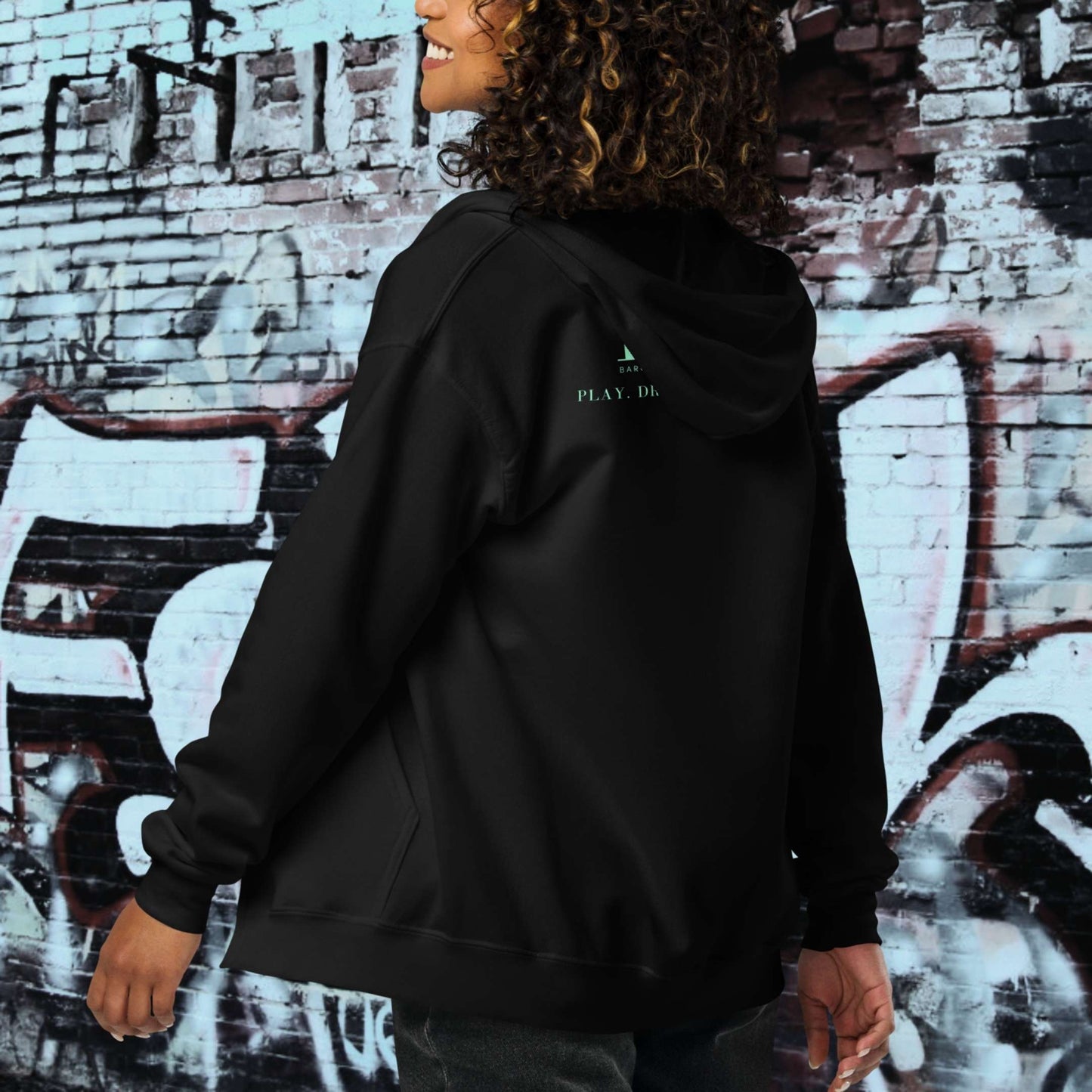 HOODIE CON CAPUCHA Y CREMALLERA MUJER LOGO CLASSIC