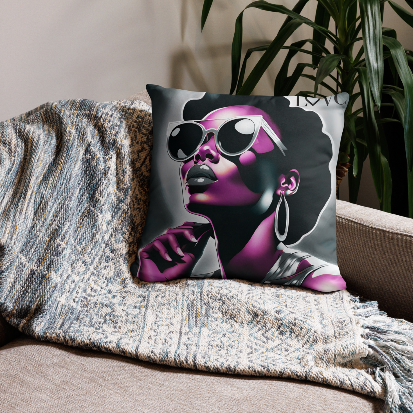 COJÍN DECORACIÓN POPART LANA