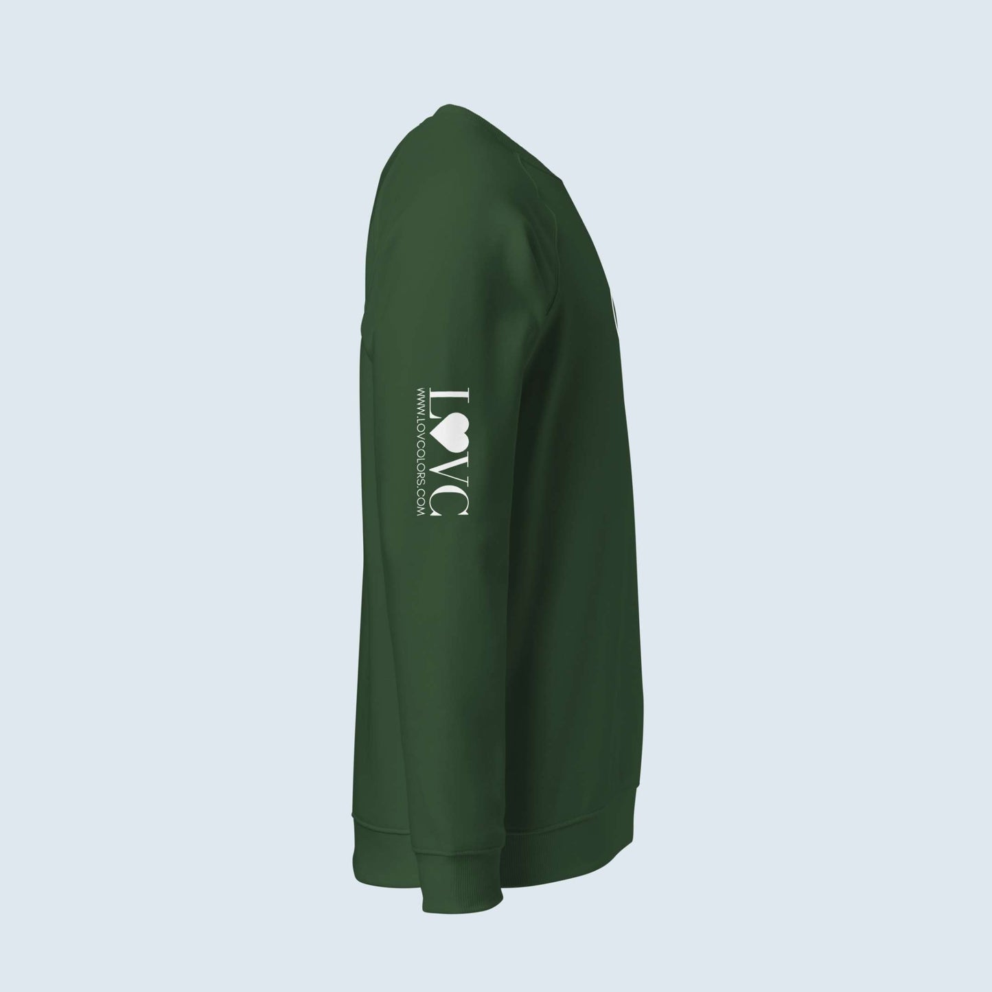 SUDADERA ORGÁNICA MUJER FLOWER LOGO MANGA